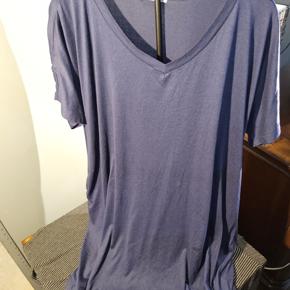 ekouaer nightgown 3x Navy Nwot